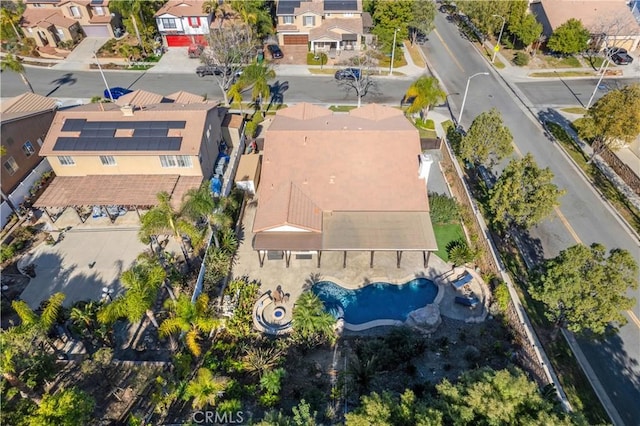 drone / aerial view featuring a residential view