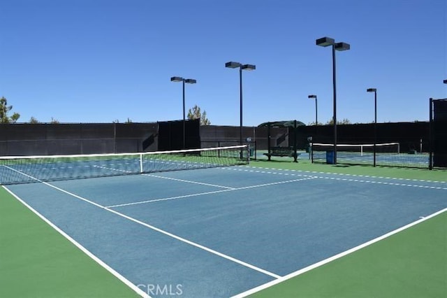 view of sport court