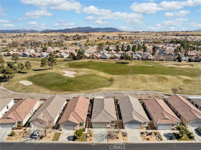 11175 Avonlea Rd, Apple Valley, CA 92308 - aerial view of residential area featuring a mountain backdrop and a golf course