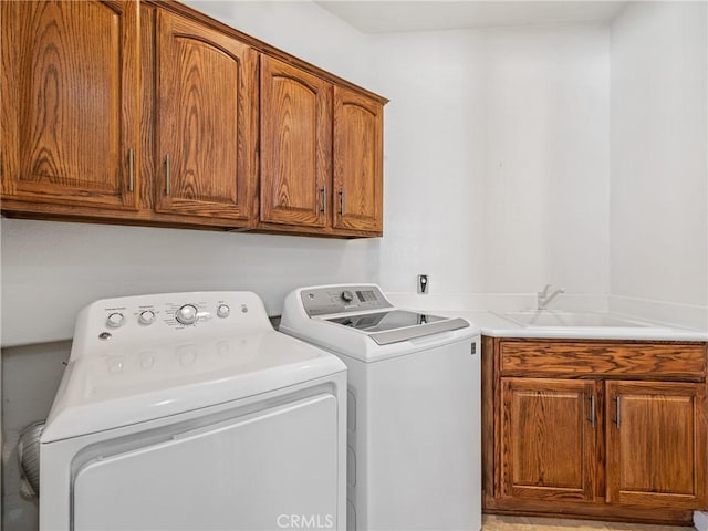 11175 Avonlea Rd, Apple Valley, CA 92308 - washroom featuring cabinet space and washer and dryer