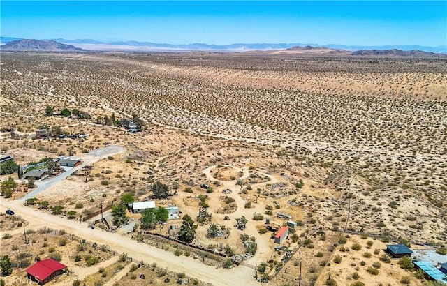 aerial view featuring a mountain view