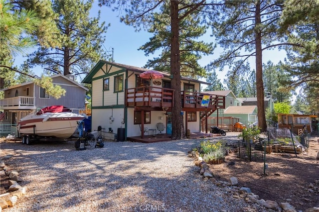 1971 Fern Ln, Big Bear City, CA 92314 - back of property with a deck