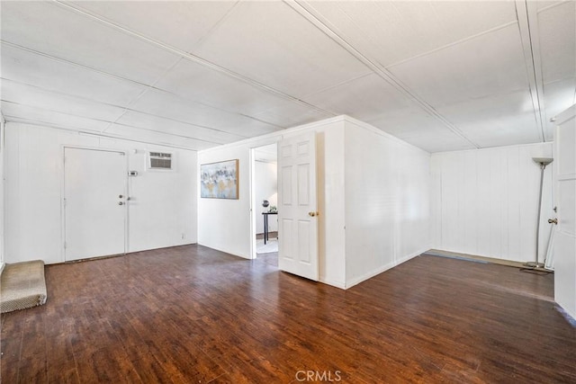 basement featuring wood finished floors