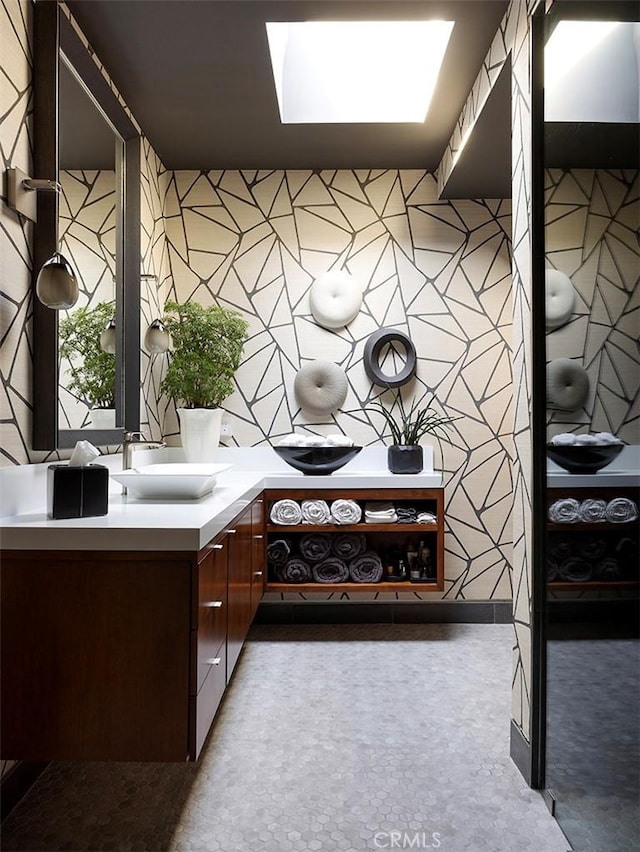 bathroom featuring vanity