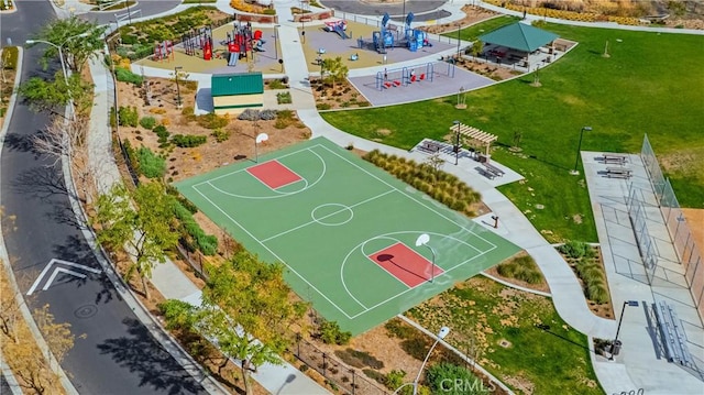 view of basketball court featuring community basketball court