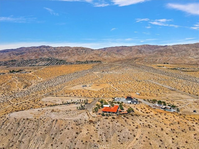 aerial view featuring a mountain view