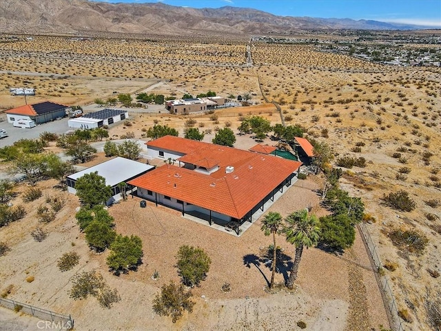 aerial view featuring a mountain view