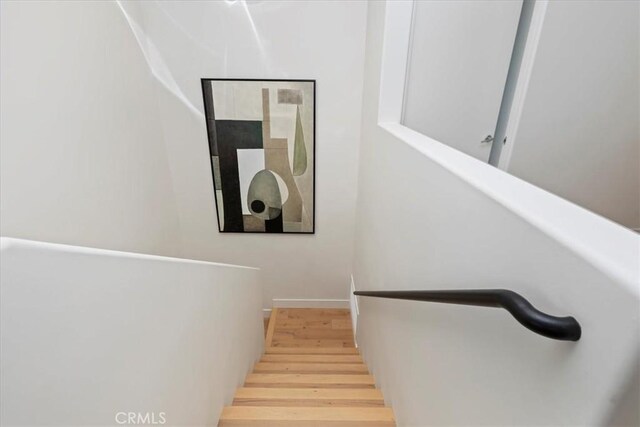 1425 Skyline Dr, Laguna Beach, CA 92651 - stairway with wood finished floors