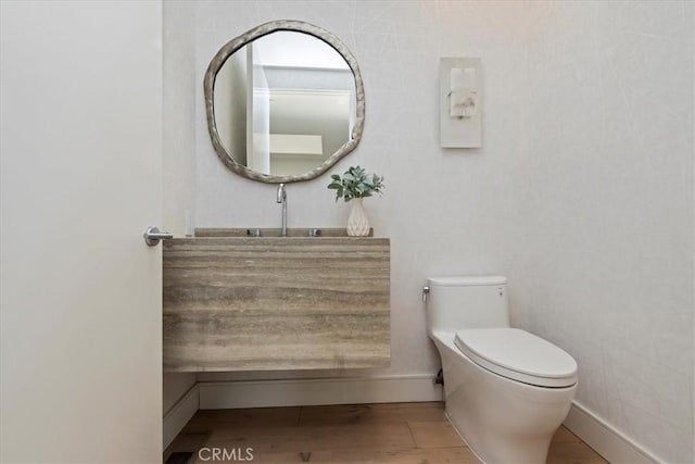 1425 Skyline Dr, Laguna Beach, CA 92651 - half bathroom featuring wood finished floors and vanity