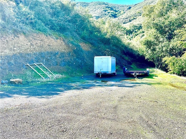 exterior space with a mountain view