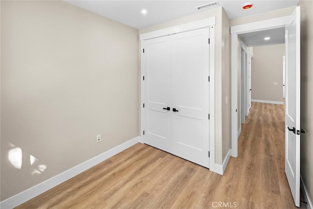 interior space with light wood-type flooring