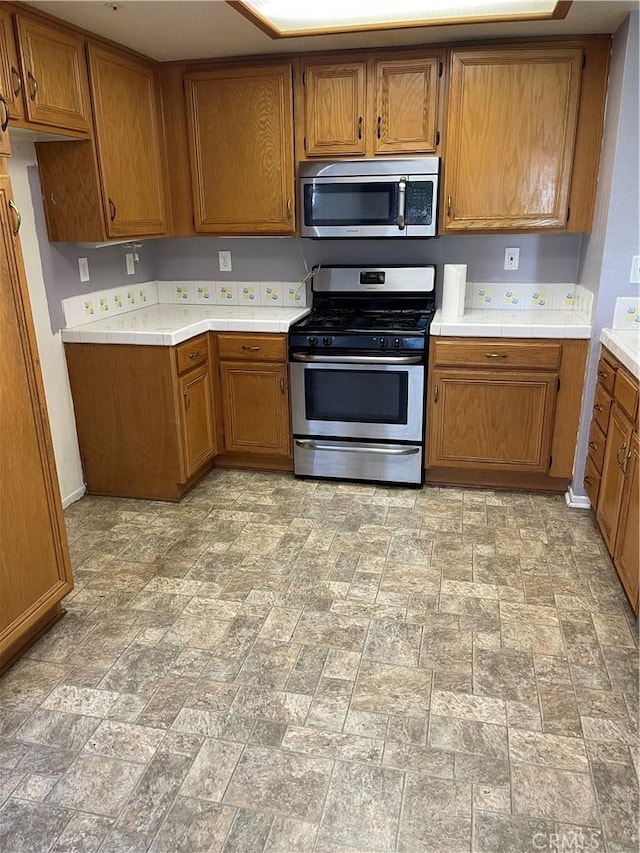 kitchen with stainless steel appliances