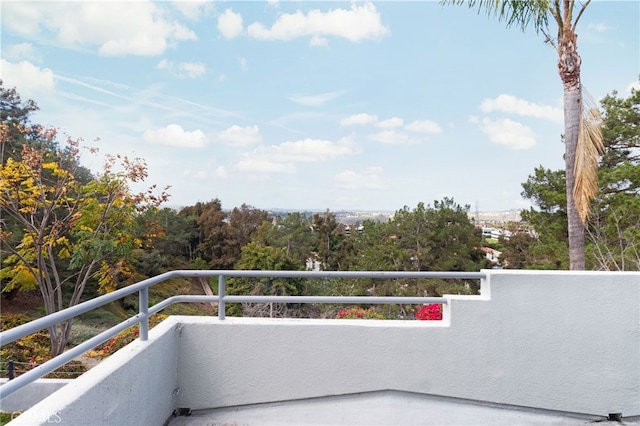 view of balcony