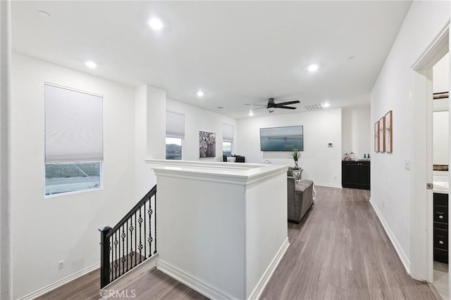 interior space featuring hardwood / wood-style floors