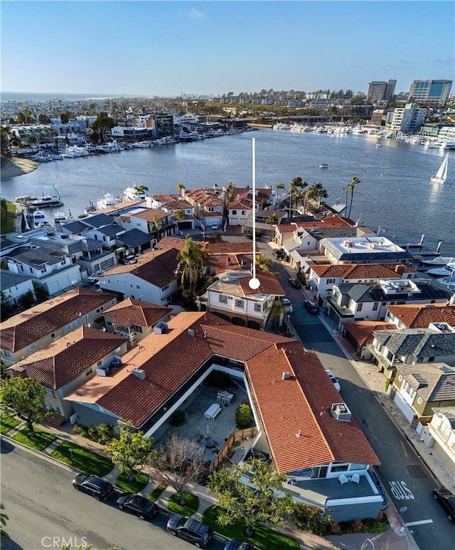 111 Via Lido Nord Unit B, Newport Beach, CA 92663 - aerial view of residential area with a large body of water