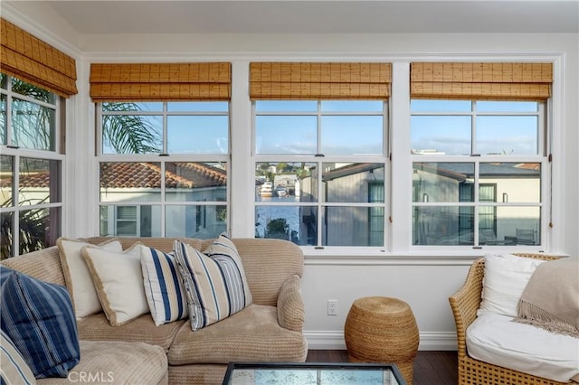 sunroom / solarium with a wealth of natural light