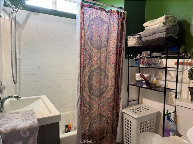 1408 S Burris Ave, Compton, CA 90221 - full bathroom featuring shower / bath combo and vanity