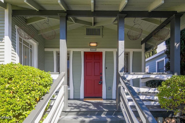 view of entrance to property