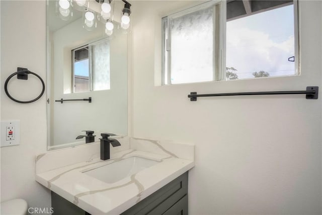 bathroom with vanity