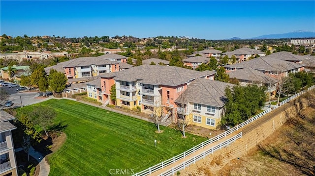 drone / aerial view featuring a residential view