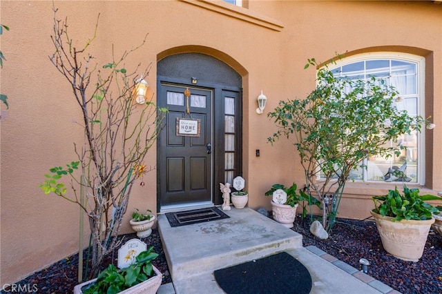 view of exterior entry