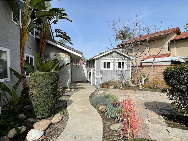 exterior space with a patio area