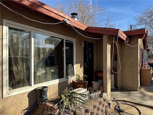 view of home's exterior featuring a patio area