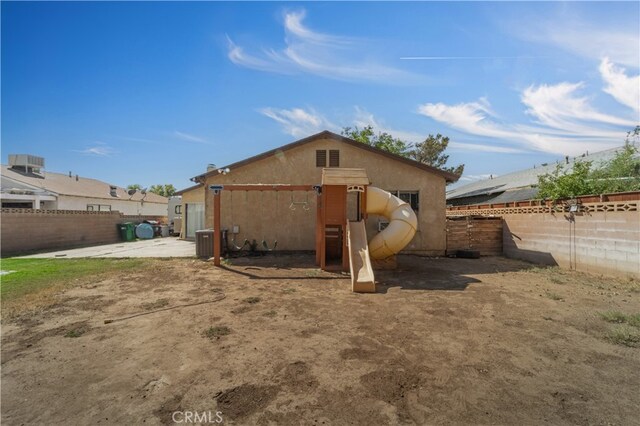 44536 Benald St, Lancaster, CA 93535 - exterior space featuring a playground and central air condition unit