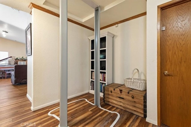 616 Jackson Dr, Paso Robles, CA 93446 - mudroom with wood finished floors and ornamental molding