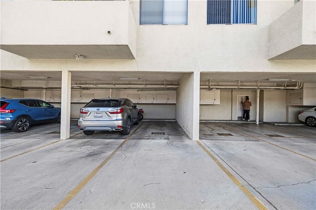 view of parking deck