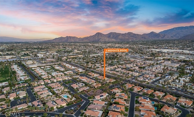 3 Mesquite Ridge Ln, Rancho Mirage, CA 92270 - birds eye view of property with a mountain view