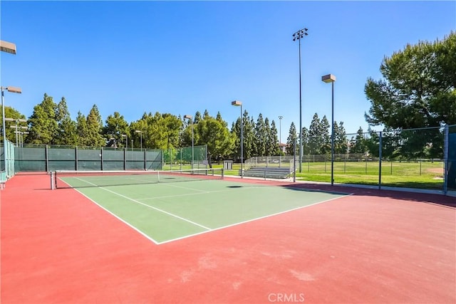 view of tennis court