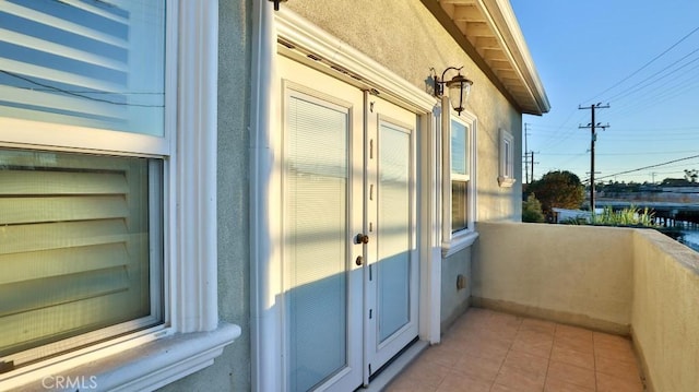 view of balcony