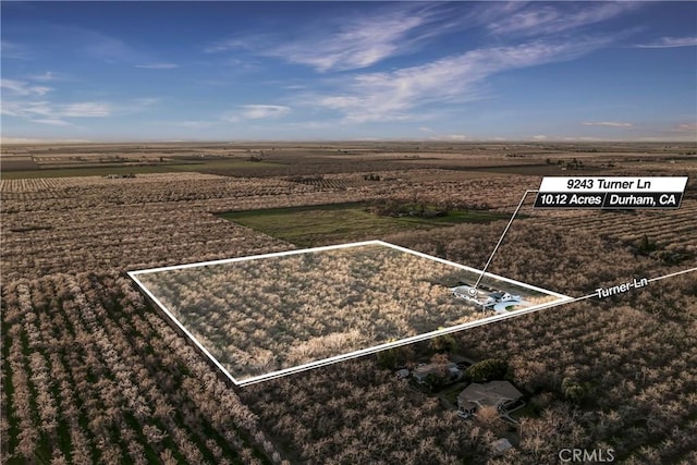 9243 Turner Ln, Durham, CA 95938 - view of rural area with property boundaries highlighted