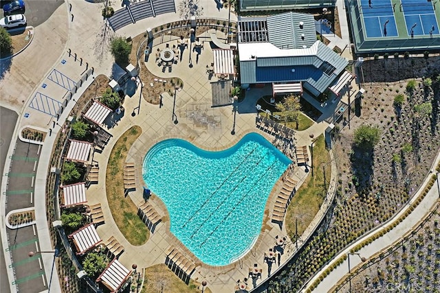 birds eye view of property