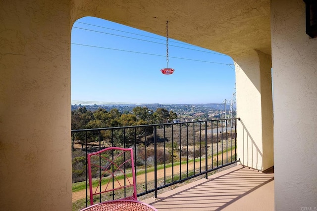 view of balcony