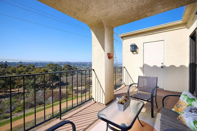 view of balcony