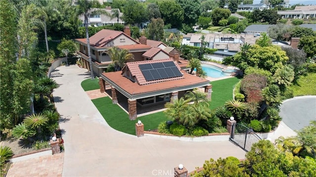 drone / aerial view