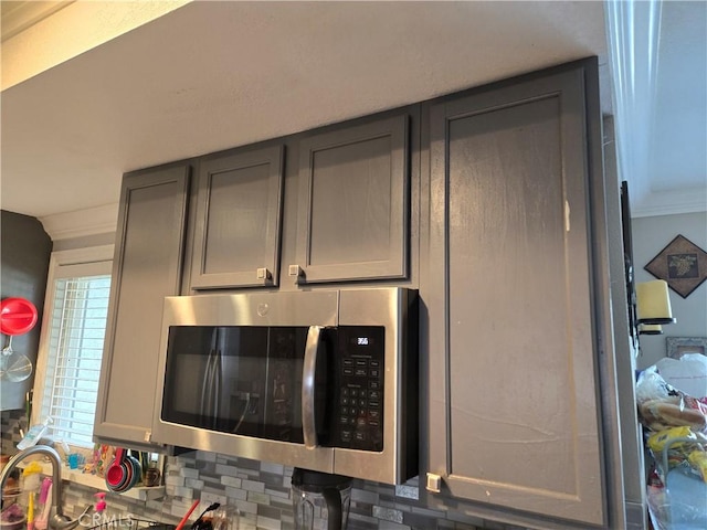 details with gray cabinetry