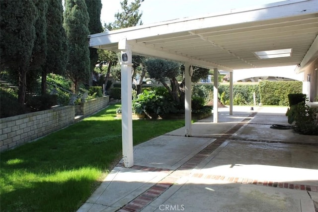 view of patio / terrace with fence