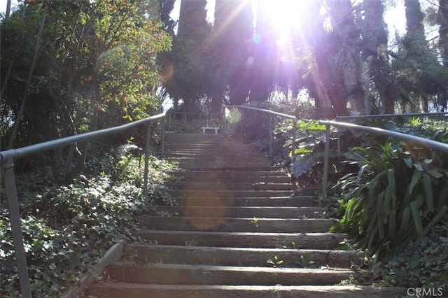 view of staircase