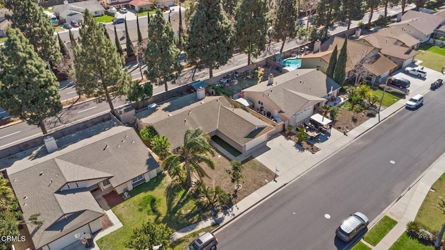 bird's eye view featuring a residential view