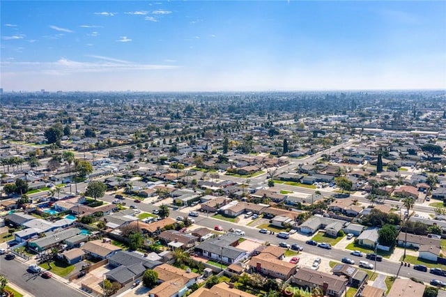 birds eye view of property featuring a residential view