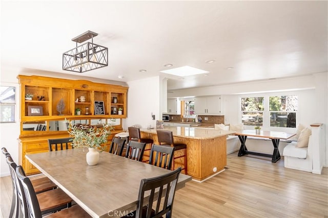 188 S Finch Dr, Big Bear Lake, CA 92315 - dining space with light wood-style floors and recessed lighting