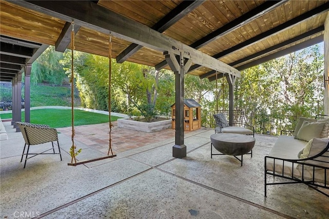 view of patio / terrace with outdoor lounge area