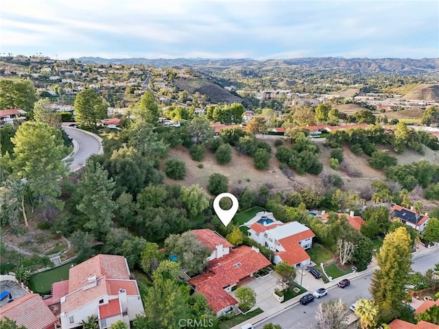 aerial view featuring a residential view