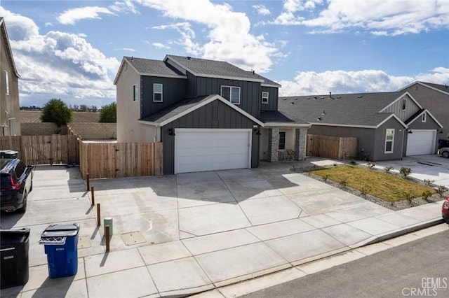 view of property featuring a garage