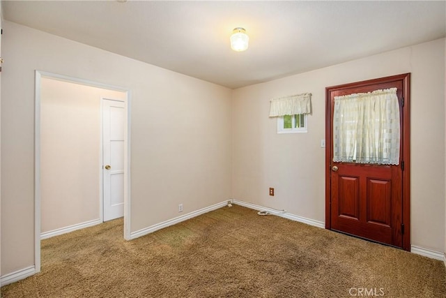 view of carpeted empty room