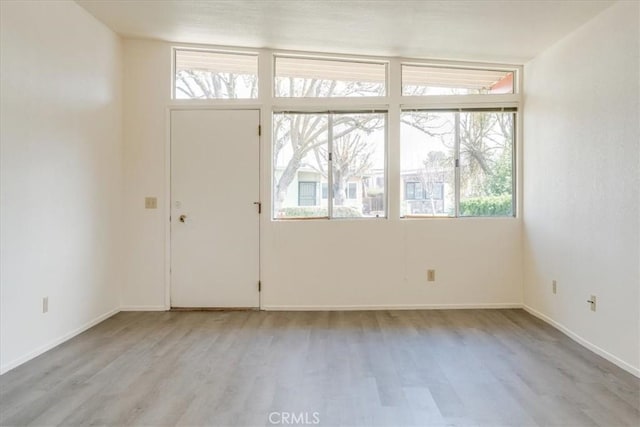 foyer featuring light hardwood / wood-style floors