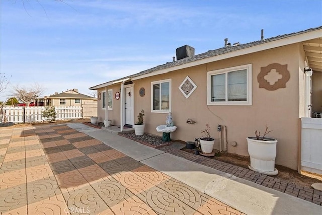 view of front of property with a patio area